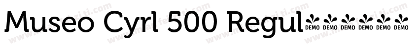 Museo Cyrl 500 Regul字体转换